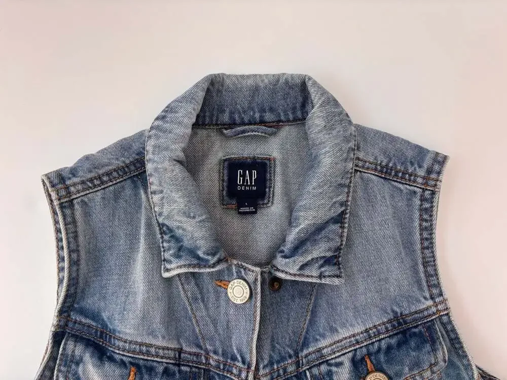 Gap Denim Kids Button-Front Jean Vest